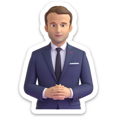 Emmanuel Macron, President of France sticker