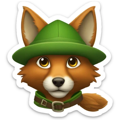 Robin Hood Fox sticker