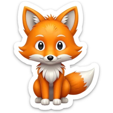 Tails the fox sticker