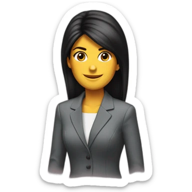 Nikki haley, business suit sticker