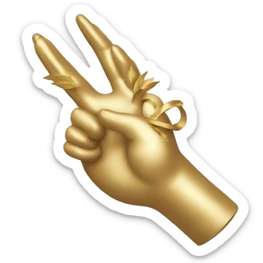 Un roi avec un masque de fer faisant un signe de la main sticker