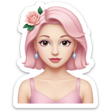 Tins pastels rose Danseuse de jazz contemporain à la peau blanche  sticker