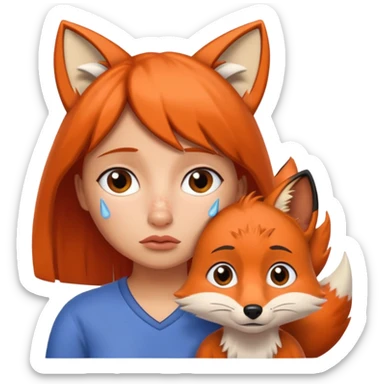 Make Dora and Swiper the fox crying sticker
