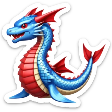 glitter pokemon gyarados sticker