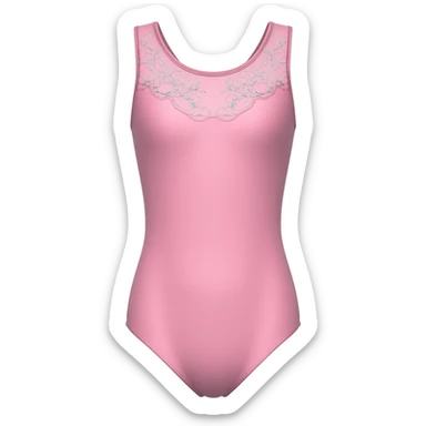 pastel pink ballet leotard sticker