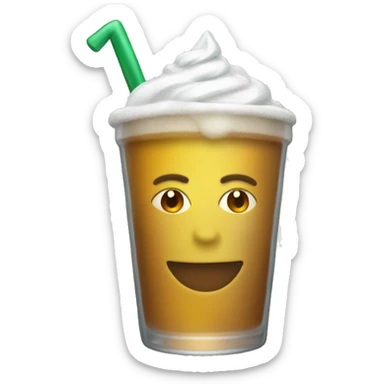 New Year's glass, starbux sticker