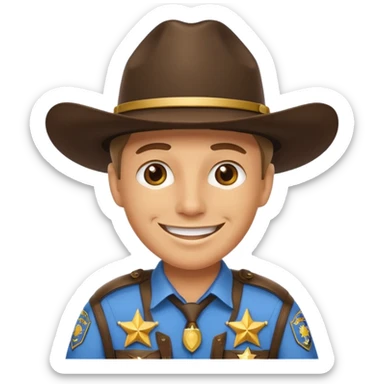 a sheriff sticker