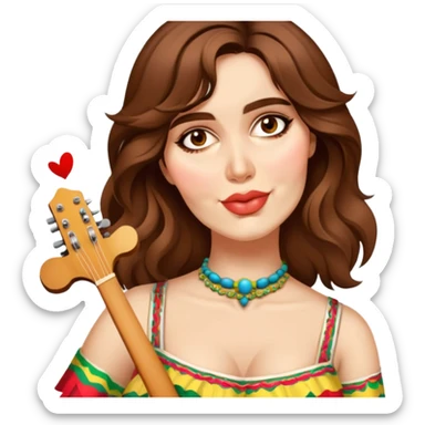 Vibrant Festival Singer sticker