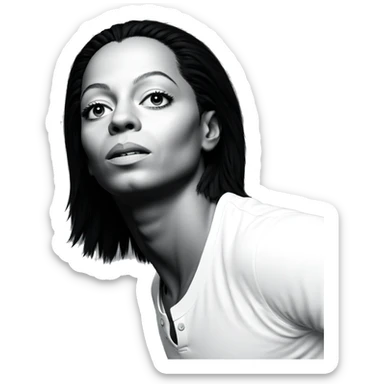 monochrome portrait of a boy sticker