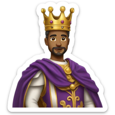 King standing elegant sticker