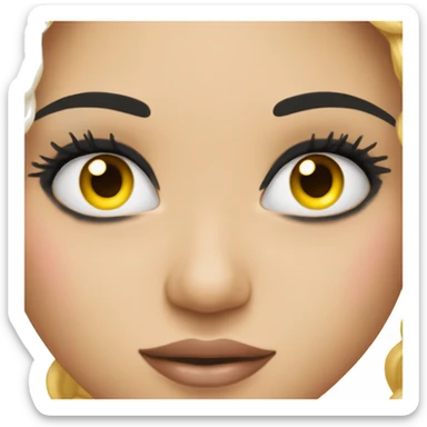 Lashes and nails sticker