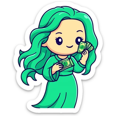 Siren with money sticker