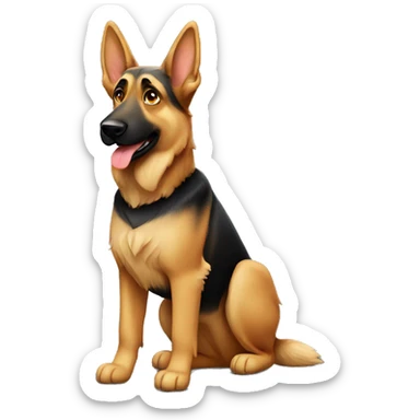 German Shepard standing sticker