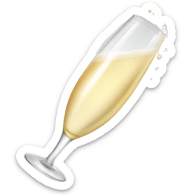 White champagne  sticker