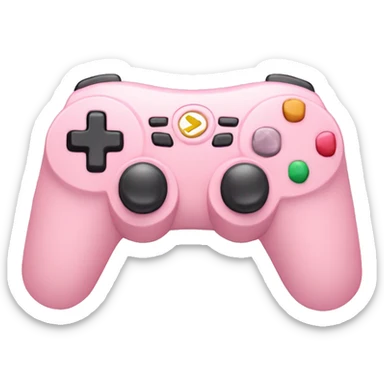 Light pink video game controller sticker