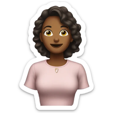 Leigh Ann in an elevator sticker