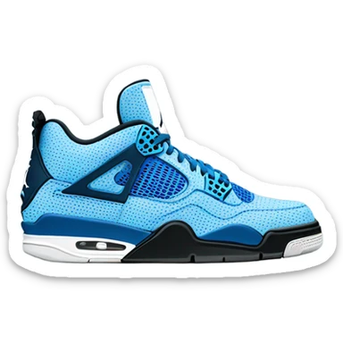 jordan 4’s blue sticker