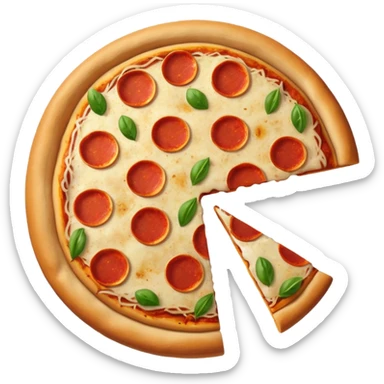 Pizza and bread with oil and vinegar  sticker