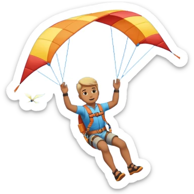 Kiterman haciendo un down loop sticker