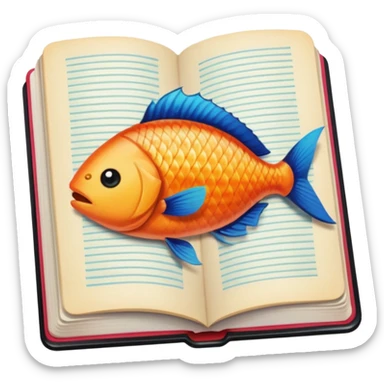 Pull up Fishwife Cookbook graphics sticker