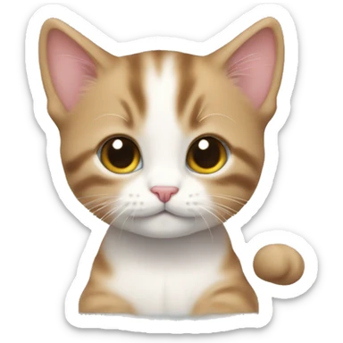 The cutest kitten in the world sticker