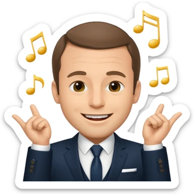 Macron qui tue tung tung tung sahur sticker