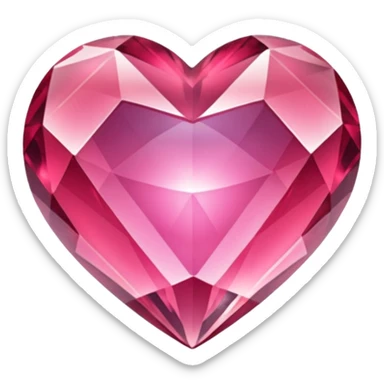 Coração de cristal sticker