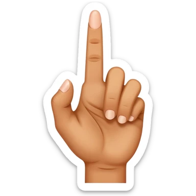 Middle finger sticker