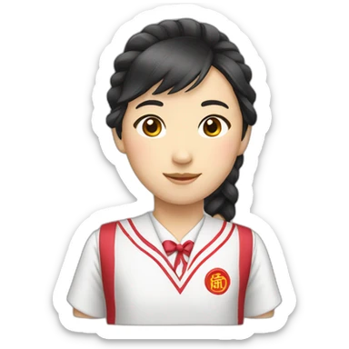 chinese school uniform sticker