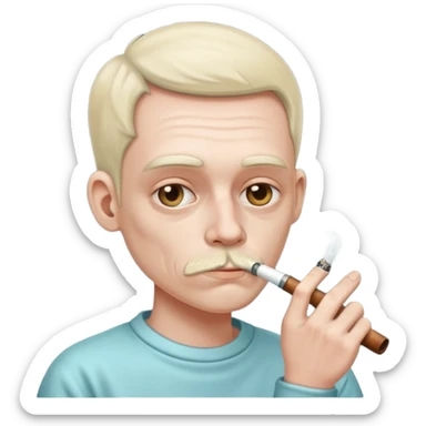 Emoji smoking meth pipe sticker