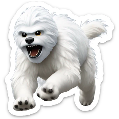 Hoth wampa running a race sticker
