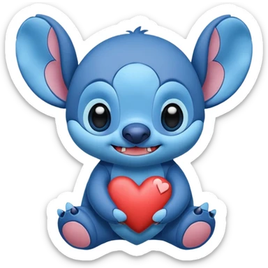 Stich corazón  sticker