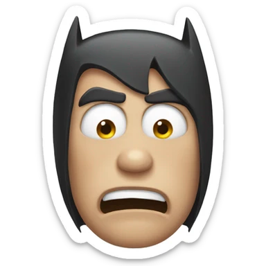 Batman emoji crying sticker