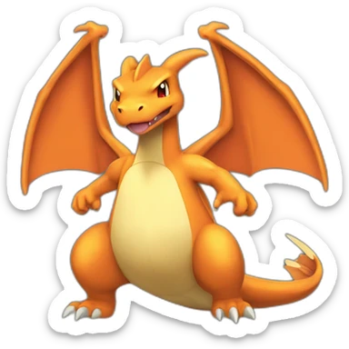 Charizard from Pokemon sticker