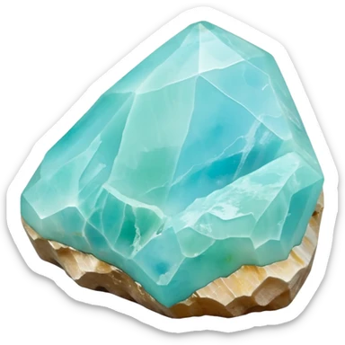 peruvian opal gemstone raw crystal detailed sticker