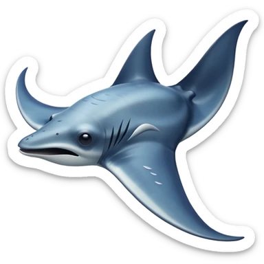 manta ray sticker