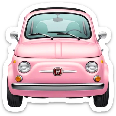 Fiat 500 Pastel  sticker
