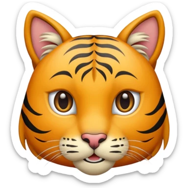 Un chat qui chevauche un cheval sticker