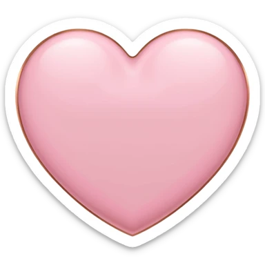 I need a pink and white and rose gold Heart emoji sticker