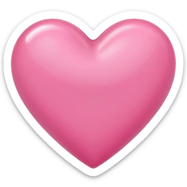 Make a pink heart with a cursive R in the middle sticker