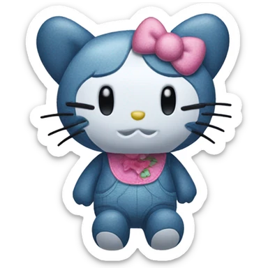 Stich hello kitty sticker