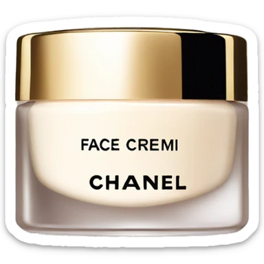 Chanel face cream sticker