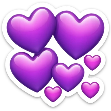 Enamorado morado sticker