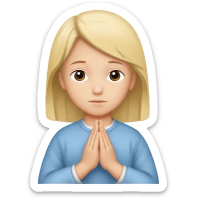 Kid saying i Pray for you mom sticker