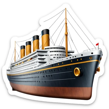 Titanic ship sticker