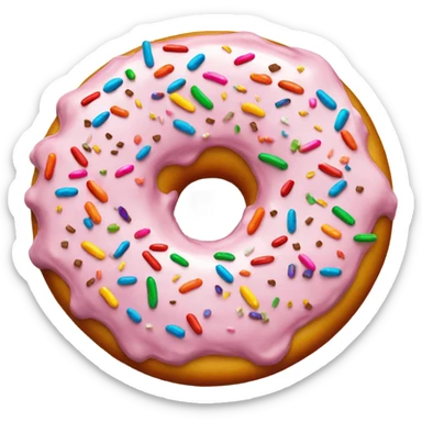 Donut extra sprinkles sticker