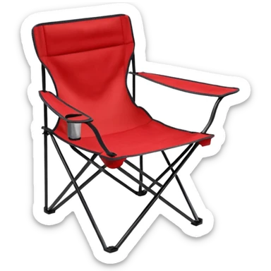Lawn chair folding sticker
