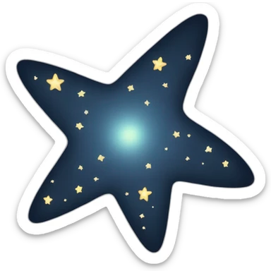 Shooting star sticker