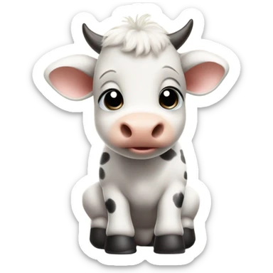 Cow baby cute sticker