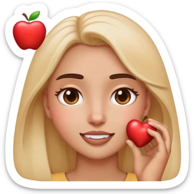 Looking at someone and feeling an extreme amount of love, use apple emojis such as❤️😍🥰 when creating the emoji sticker